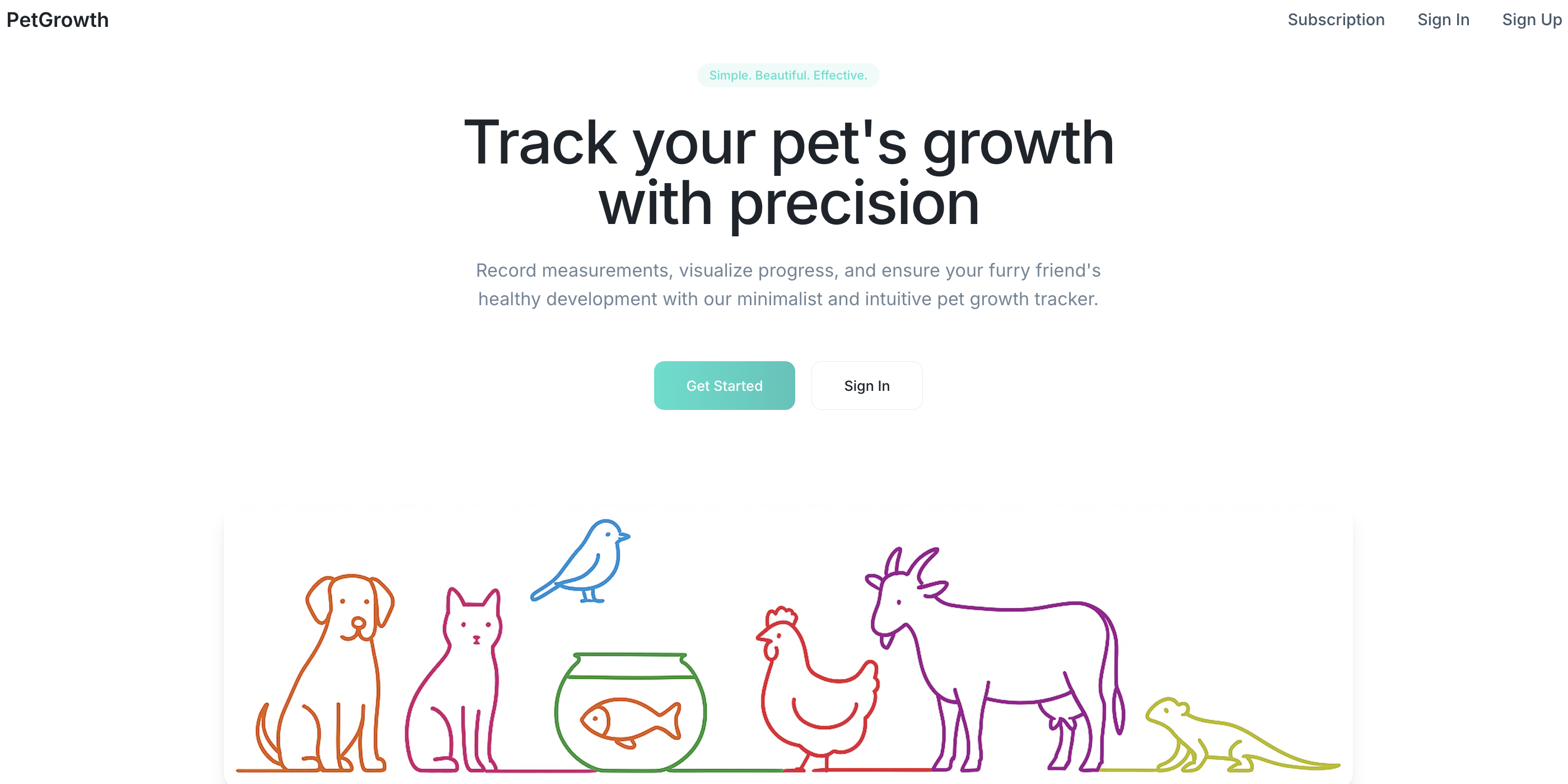 Pet Growth Tracking App